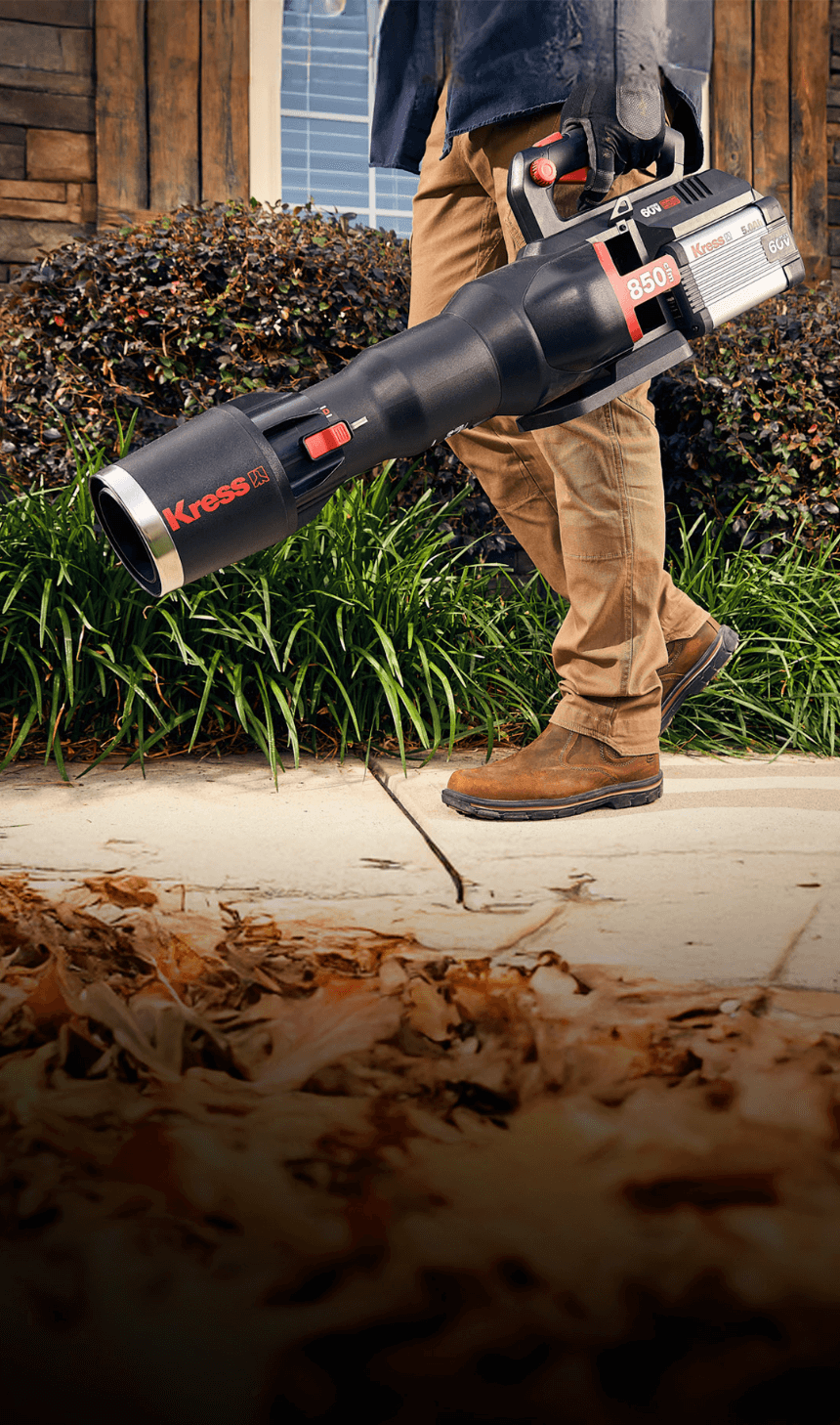 Souffleur de feuilles sans balai 60 V 25 N Kress