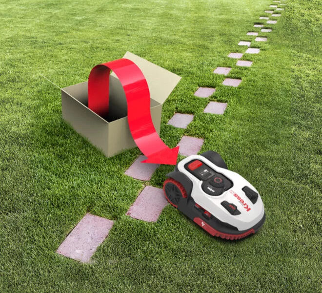 Robot lawn mower Mission with OAS technology, Get your lawn mowed up to  1800 m²